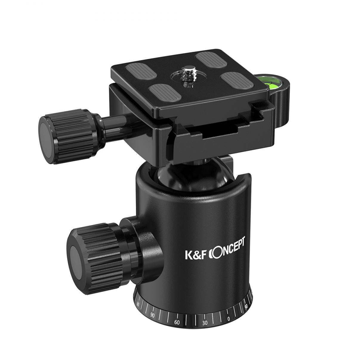 K&F Concept 1/4" QR Quick Release Aluminum Alloy Mounting Plate with Anti-Slip Rubber Mat for Selected Tripod Models KF09.007 KF09.008 KF09.009 KF09.010 KF09.015 KF09.014