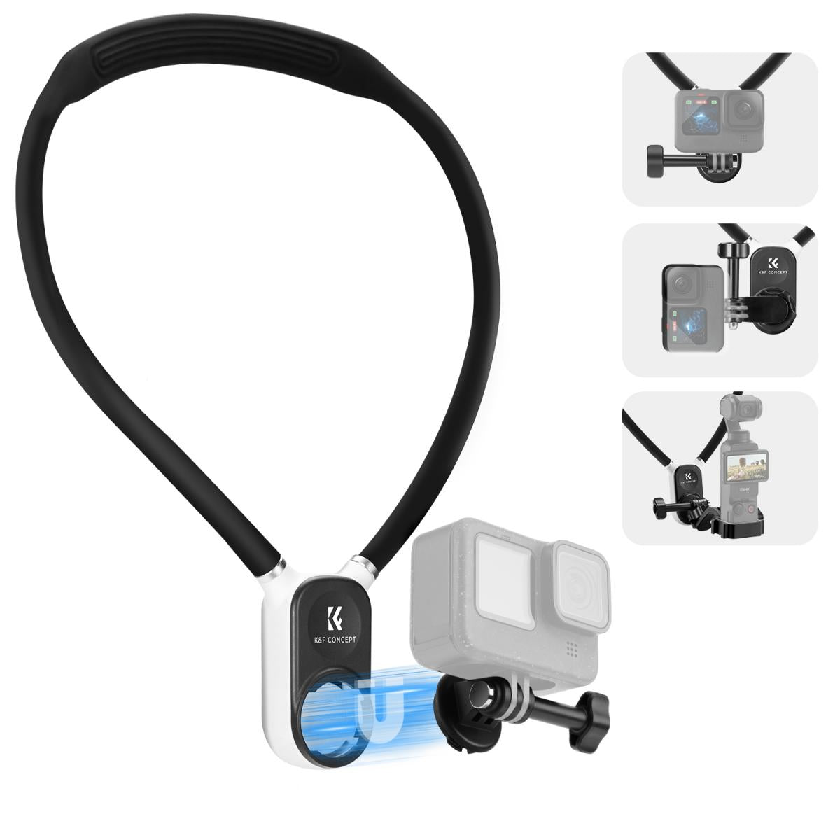 K&F Concept DJI Osmo Action 3 4 5 Pro Expansion Magnetic Mounting Adapter with 1/4" Screw Hole for Tripods, Selfie Sticks & Camera Accessories | KF31-144