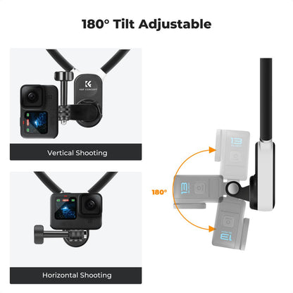 K&F Concept DJI Osmo Action 3 4 5 Pro Expansion Magnetic Mounting Adapter with 1/4" Screw Hole for Tripods, Selfie Sticks & Camera Accessories | KF31-144