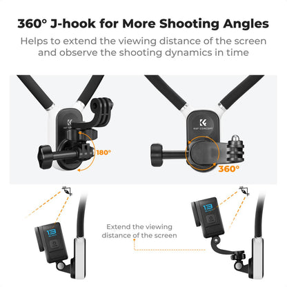K&F Concept DJI Osmo Action 3 4 5 Pro Expansion Magnetic Mounting Adapter with 1/4" Screw Hole for Tripods, Selfie Sticks & Camera Accessories | KF31-144