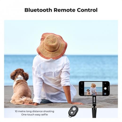 K&F Concept MS35 Magnetic Smartphone Flexible Bendable Mount Stand with Wireless Bluetooth Remote, 360° Rotation, Hands-Free Vlogging and Video Content Creation | KF31-134