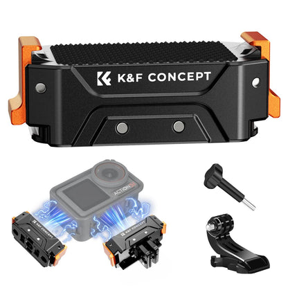 K&F Concept DJI Osmo Action 3 4 5 Pro Expansion Magnetic Mounting Adapter with 1/4" Screw Hole for Tripods, Selfie Sticks & Camera Accessories | KF31-144
