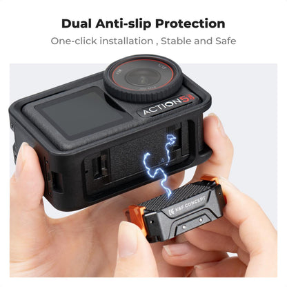 K&F Concept DJI Osmo Action 3 4 5 Pro Expansion Magnetic Mounting Adapter with 1/4" Screw Hole for Tripods, Selfie Sticks & Camera Accessories | KF31-144