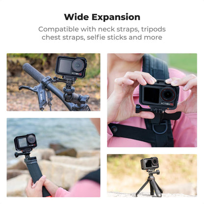 K&F Concept DJI Osmo Action 3 4 5 Pro Expansion Magnetic Mounting Adapter with 1/4" Screw Hole for Tripods, Selfie Sticks & Camera Accessories | KF31-144