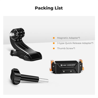 K&F Concept DJI Osmo Action 3 4 5 Pro Expansion Magnetic Mounting Adapter with 1/4" Screw Hole for Tripods, Selfie Sticks & Camera Accessories | KF31-144