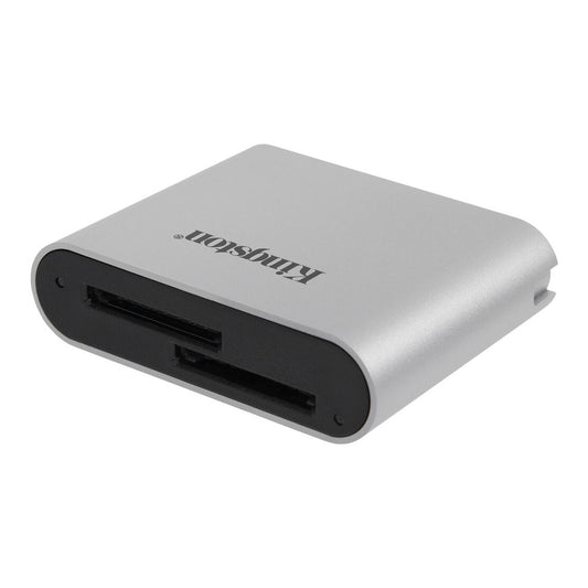 Kingston Workflow SD Card Reader with 2x UHS-II SD / SDHC / SDXC Card Slots, USB 3.2 Gen 1 Type C Data Cable, USB 2.0 Backward Compatibility, Bus Powered, Windows and macOS Supported | WFS-SD