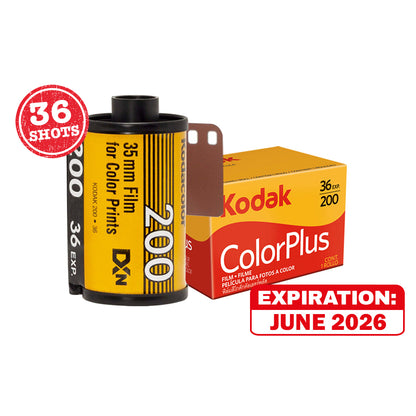 KODAK ColorPlus 200 Gold 200 Ultramax 400 135 35mm Color Negative Film with 36 Exposure Shots and Process C-41 Print for Film Photography