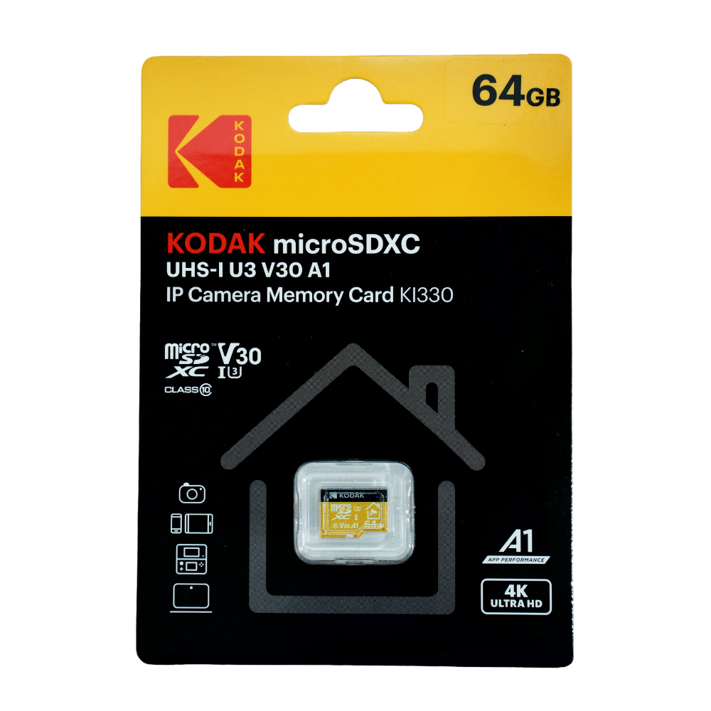 KODAK 128GB 64GB 32GB MicroSD UHS-I SDHC SDXC A1 V30 U3 Memory Card 4K UHD Video