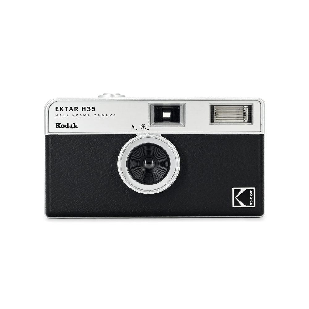 KODAK EKTAR H35 35mm Reusable Point & Shoot Analog Half Frame Film Camera with Max 72 Shots Exposures, Fixed Focus Wide-Angle Lens, Built-In Flash and Optical Viewfinder for Vintage Film Photography | Black, Brown, Off White, Sage, Sand