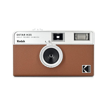 KODAK EKTAR H35 35mm Reusable Point & Shoot Analog Half Frame Film Camera with Max 72 Shots Exposures, Fixed Focus Wide-Angle Lens, Built-In Flash and Optical Viewfinder for Vintage Film Photography | Black, Brown, Off White, Sage, Sand