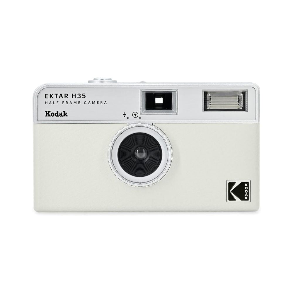 KODAK EKTAR H35 35mm Reusable Point & Shoot Analog Half Frame Film Camera with Max 72 Shots Exposures, Fixed Focus Wide-Angle Lens, Built-In Flash and Optical Viewfinder for Vintage Film Photography | Black, Brown, Off White, Sage, Sand