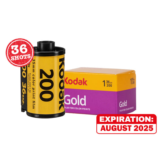 KODAK Gold 200 135 35mm Color Print Negative Film with 36 Exposures Shots, Process C-41 for Film Photography