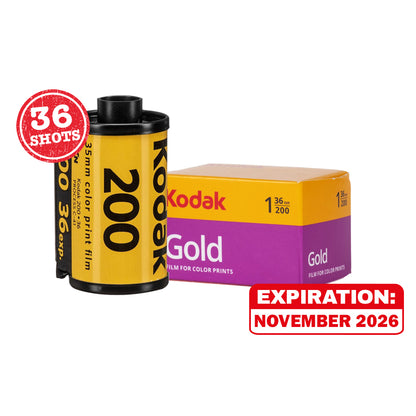 KODAK ColorPlus 200 Gold 200 Ultramax 400 135 35mm Color Negative Film with 36 Exposure Shots and Process C-41 Print for Film Photography