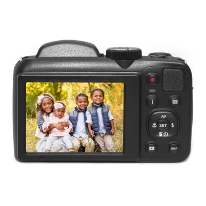 KODAK PIXPRO AZ255 16MP Megapixel 25x Optical Zoom Compact Digital Camera with 1080p FHD Video, 360 Degree Panorama Mode with Built-in Flash and Fixed LCD Display for Point and Shoot Photography