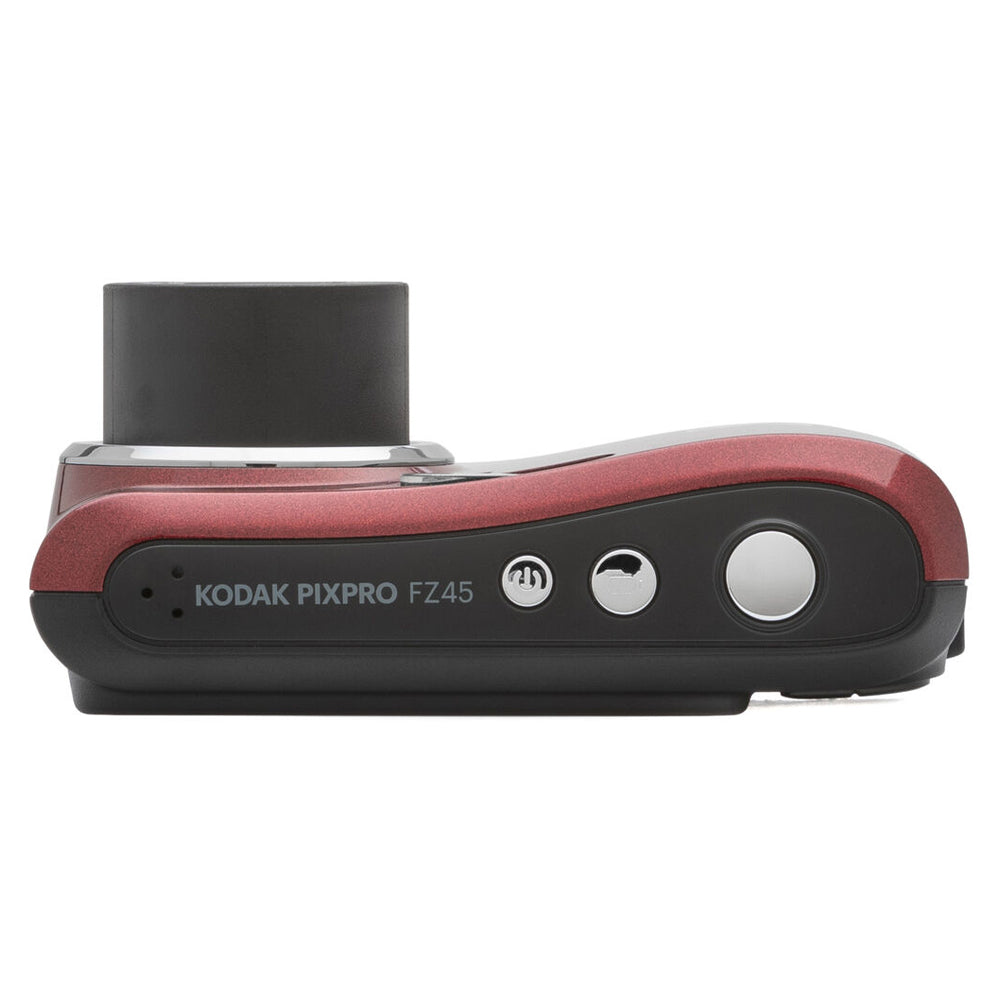 Kodak PIXPRO FZ55 Friendly Zoom Digital Camera, Red, With SD Card