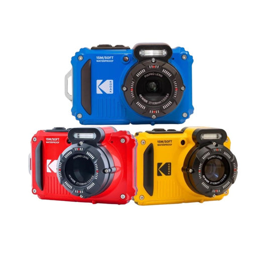 KODAK PIXPRO WPZ2 16.35MP Megapixel 4x Optical Zoom IP6X Max 49ft Depth Compact Digital Sports Camera with WIFI, 1080p FHD, Max 6ft Shockproof, Face Detection, 360 Degree Panorama Mode, Built-In Flash and Fixed LCD for Outdoor Photography