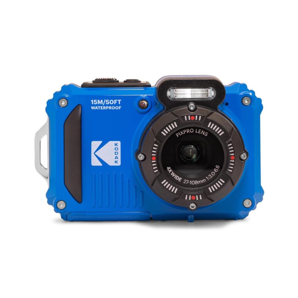 KODAK PIXPRO WPZ2 16.35MP Megapixel 4x Optical Zoom IP6X Waterproof Max 49ft Depth Compact Digital Sports Camera with WIFI, 1080p FHD, Max 6ft Shockproof, Face Detection, 360 Degree Panorama Mode, Built-In Flash and Fixed LCD for Photography