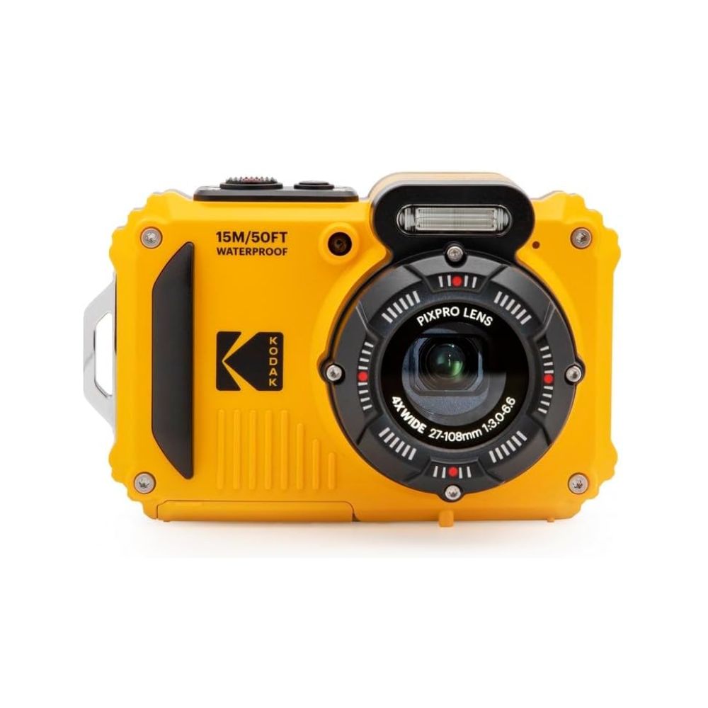 KODAK PIXPRO WPZ2 16.35MP Megapixel 4x Optical Zoom IP6X Waterproof Max 49ft Depth Compact Digital Sports Camera with WIFI, 1080p FHD, Max 6ft Shockproof, Face Detection, 360 Degree Panorama Mode, Built-In Flash and Fixed LCD for Photography