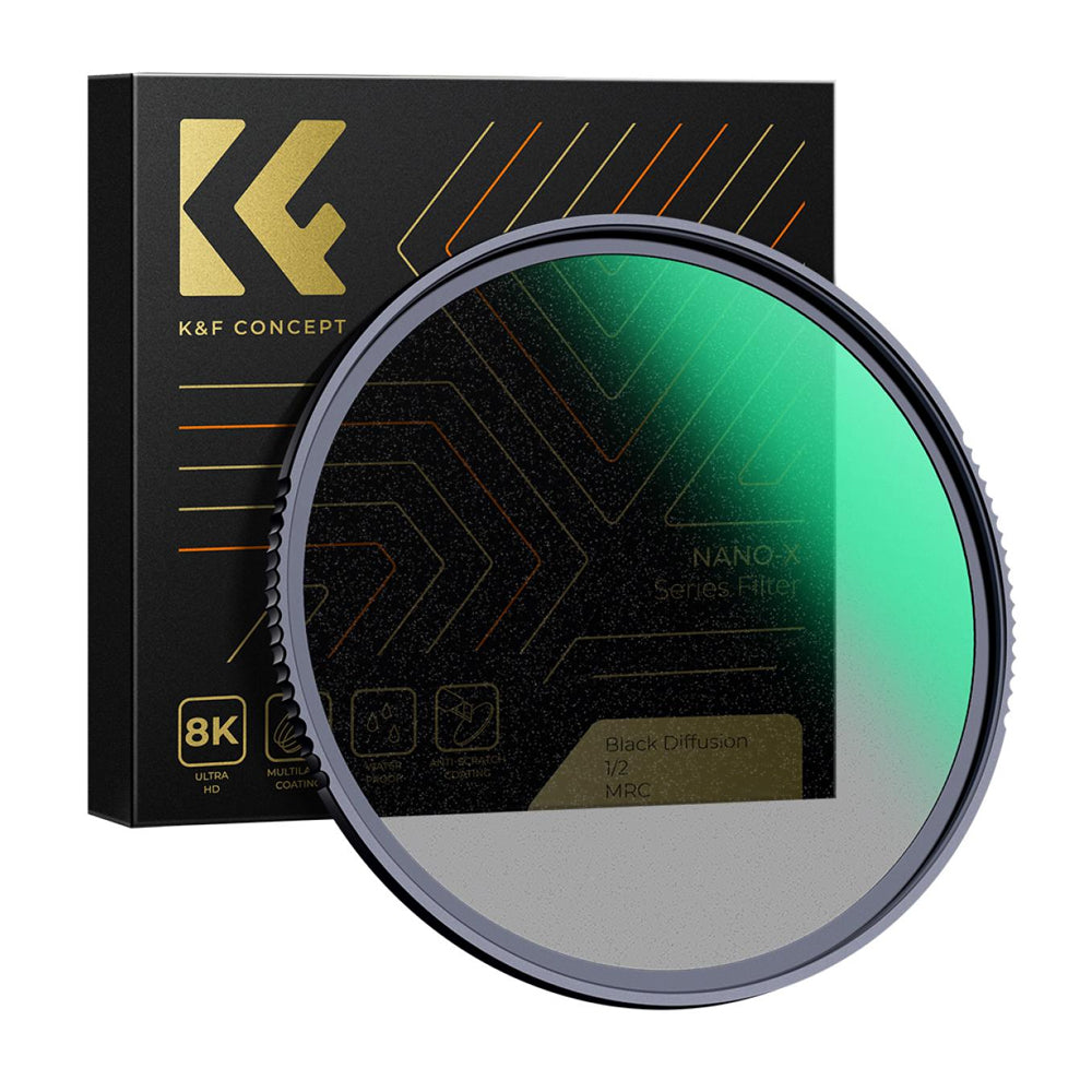 CLEARANCE SALE K&F Concept Black Mist 1/2 Density Nano-X Series Dark Diffusion Lens Filter with Special Effects and Ultra Clear Multi-layer Coating (Available in 49mm, 58mm, 67mm, 72mm, 77mm and 82mm)