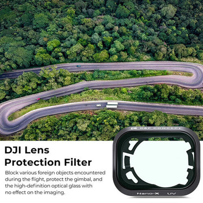 K&F Concept Nano-X Series DJI Mini 3 Pro / Mini 3 UV Ultraviolet Optical Lens Filter Waterproof Anti-Reflective UHD MRC 28-Layer Nano-Coating | Aerial Drone Lens Filter