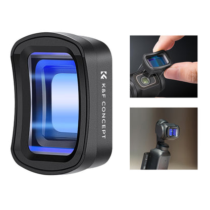 K&F Concept 1.2x Wide DJI Osmo Pocket 3 Amorphic Cinematic Magnetic Lens Filter with Waterproof Anti-Scratch Coating, Blue Streak Effect and AGC Optical Glass