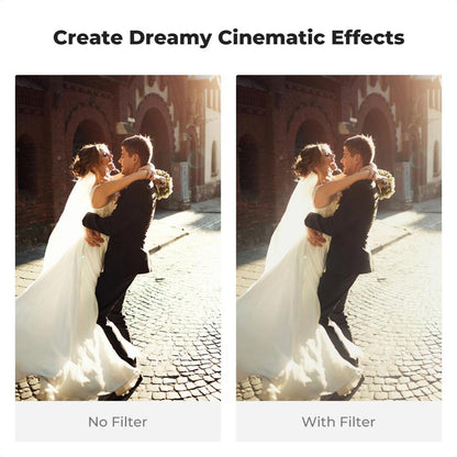 K&F Concept Nano‑X Series 49mm-82mm Combination Soft & Mist Lens Filter Cinematic Effect