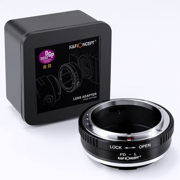 [CLEARANCE] K&F Concept FD-L Canon FD/FL Lenses to L-Mount Leica T, SL, CL, TL, TL2, SL, SL2, SL2-S & Panasonic Lumix S1, S1R, S1H, S5 Mirrorless Cameras - Lens Adapter Ring Converter | KF06-468