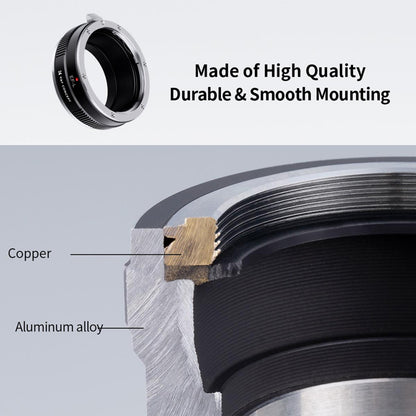 K&F Concept EOS-L Canon EF/EF-S Lenses to L-Mount Leica T, SL, CL, TL, TL2, SL, SL2, SL2-S & Panasonic Lumix S1, S1R, S1H, S5 Mirrorless Cameras - Lens Adapter Ring Converter | KF06-469