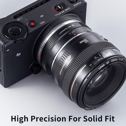 K&F Concept EOS-L Canon EF/EF-S Lenses to L-Mount Leica T, SL, CL, TL, TL2, SL, SL2, SL2-S & Panasonic Lumix S1, S1R, S1H, S5 Mirrorless Cameras - Lens Adapter Ring Converter | KF06-469