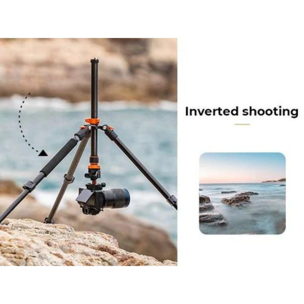 K&F Concept Aluminum Tripod & Detachable Monopod with 2-in-1 Quick Release Plate Kit & 28mm Metal Ball Head for Sony Canon Nikon Fujifilm Panasonic Lumix Digital Camera & iPhone & Android Phones