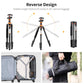 K&F Concept BH-28L Carbon Fiber Tripod with Monopod Function, Quick Release Plate, 28mm Metal Ball Head, 160cm Max Height, 10kg Payload Capacity for Digital Camera, Camcorder, Clip Phone Holder, Video Fill Light, Photography | KF09-109