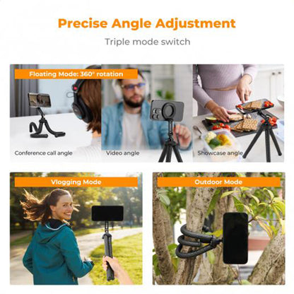 K&F Concept MS29 MS36 Extendable Flexible Octopus Tripod + Remote with MagSafe Magnetic Holder for Smartphones, Mirrorless and Action Cameras | KF09-152 KF09-164