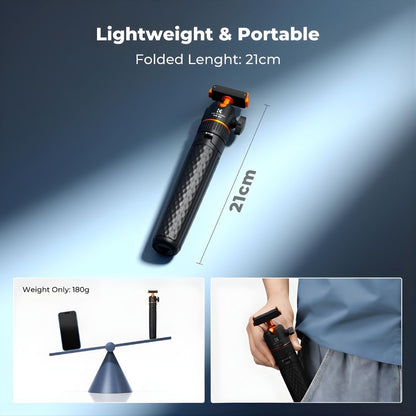 K&F Concept 2-in-1 Magnetic Quick Release Tripod Selfie Stick for Osmo Nano & Action 6