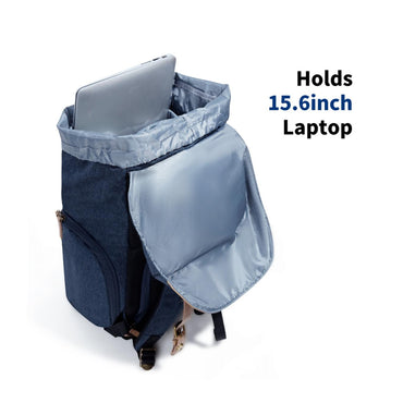 K&F Concept 20L Camera Electronics Backpack with 15 Inch Laptop Compartment, Built-In Waterproof Rain Cover for Drones, Lens, Tripod, DSLR/SLR, Mirrorless Camera & Accessories (Blue, Black) | KF13-066V10 KF13-066V12