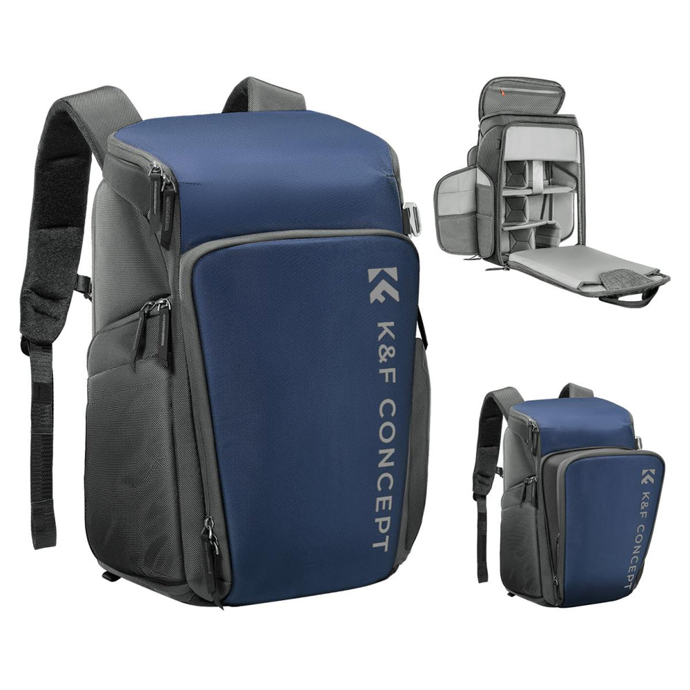 CLEARANCE SALE K&F Concept Alpha Air 25L Camera Backpack Bag for Travel & Photography with 16" Laptop Compartment, Tripod Holder, Waterproof Cover, Quick Access Pockets & Large Storage with Dividers for Sony FUJIFILM Canon Nikon Panasonic Lumix DJI