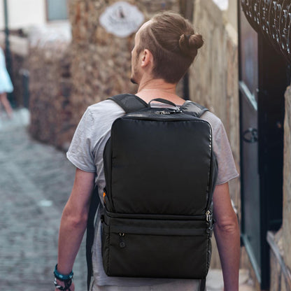K&F Concept 7-22L Convertible Professional Photography Camera Backpack to Cross Body Messenger Bag with Large Storage for Tripod, Lens, Flash, Battery Charger, Video Light, DJI Drone, Digital Mirrorless & DSLR Cameras | KF13-129