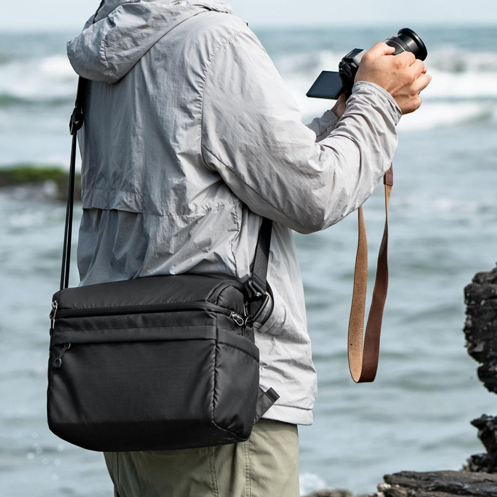 K&F Concept 7-22L Convertible Professional Photography Camera Backpack to Cross Body Messenger Bag with Large Storage for Tripod, Lens, Flash, Battery Charger, Video Light, DJI Drone, Digital Mirrorless & DSLR Cameras | KF13-129