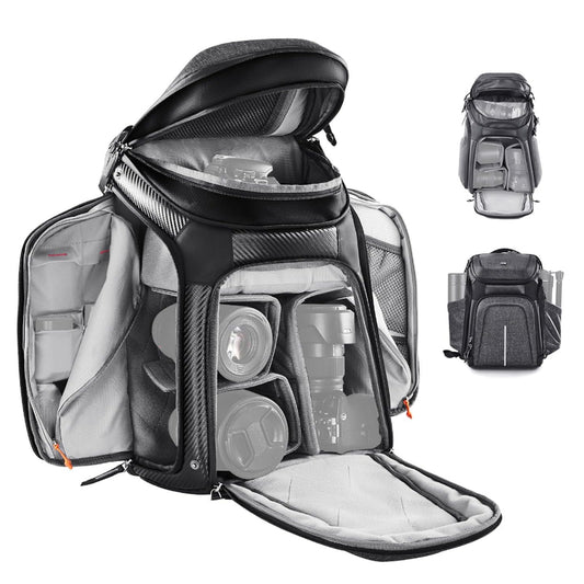 K&F Concept 25L Professional Photography Camera Backpack Bag with 15" Laptop Computer Compartment, Rain Cover, Large Storage for Tripod, Lens, Flash, Battery Charger, Video Light, DJI Drone, Digital Mirrorless & DSLR Cameras | KF13-131