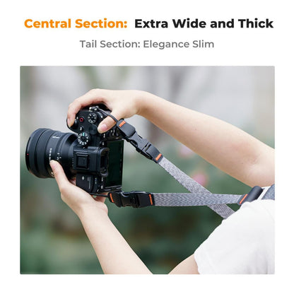K&F Concept 45mm Adjustable Camera Nylon Strap with Quick Release Buckles for Sony Fujifilm Canon Nikon Lumix DSLR & Mirrorless Cameras