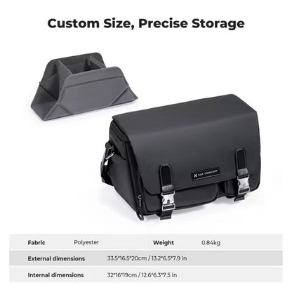 K&F Concept 10L Urban Wander Crossbody Shoulder Sling Camera Bag w/ Magnetic Quick Access, Waterproof Design, Adjustable Dividers, Front and Mesh Pockets for Mirrorless, Lenses, Drones, Action Cameras & Acessories - Travel and Photography