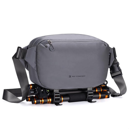 [CLEARANCE] K&F Concept Alpha 10L Camera Sling Bag with Tripod Holder & 3-Layer Compartments for Sony Fujifilm Canon Nikon Lumix Lumix Digital Camera, Lenses, Battery, Speedlite Flash and Photography Accessories (Green)