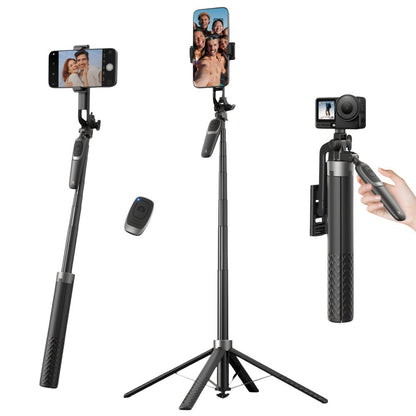 K&F CONCEPT 69" Auto Open Phone Selfie Stick Tripod
