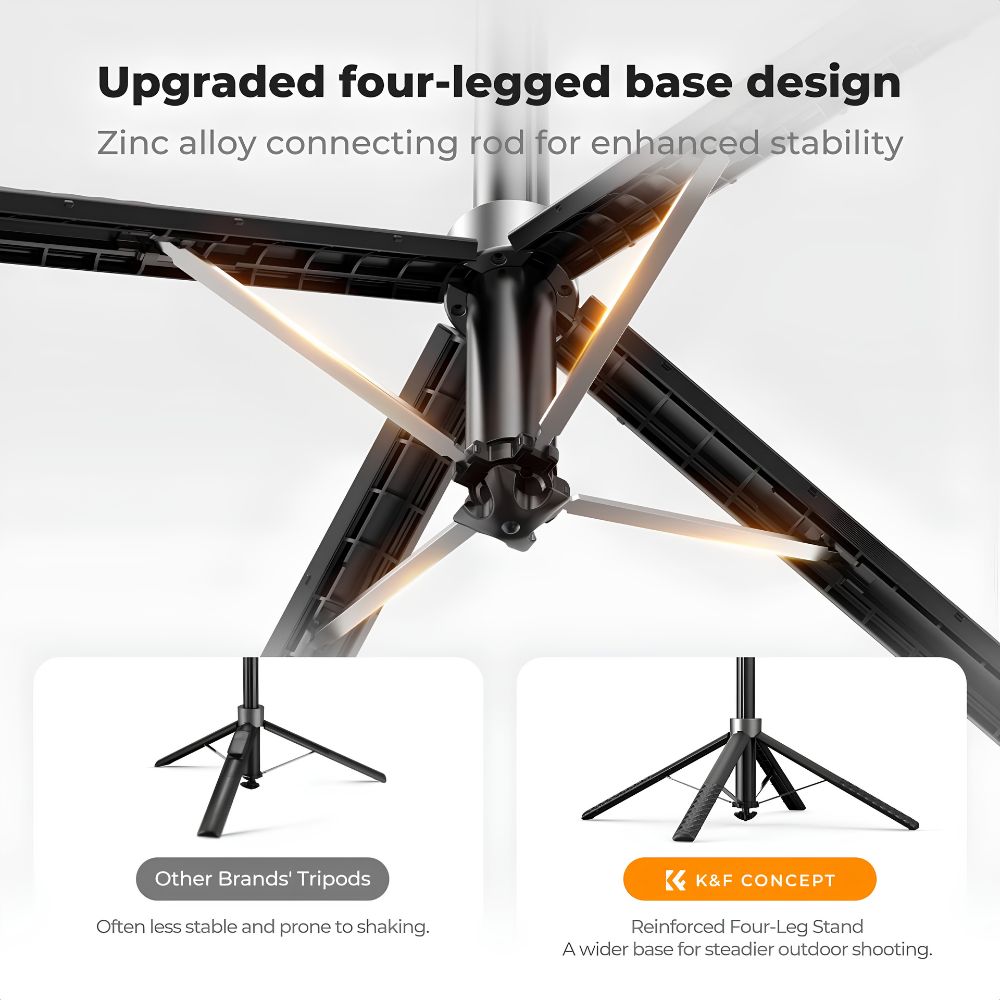K&F CONCEPT 69" Auto Open Phone Selfie Stick Tripod