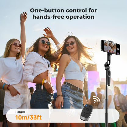K&F CONCEPT 69" Auto Open Phone Selfie Stick Tripod