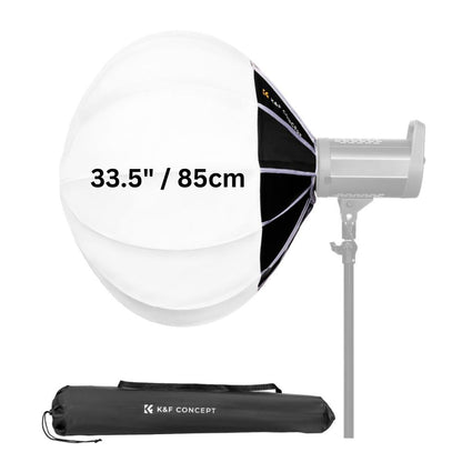 K&F Concept 65cm 85cm QR Bowens Mount Lantern Softbox with 360 Degree Omnidirectiol Soft Light for Camera Lighting Photo and Video Studio Equipment