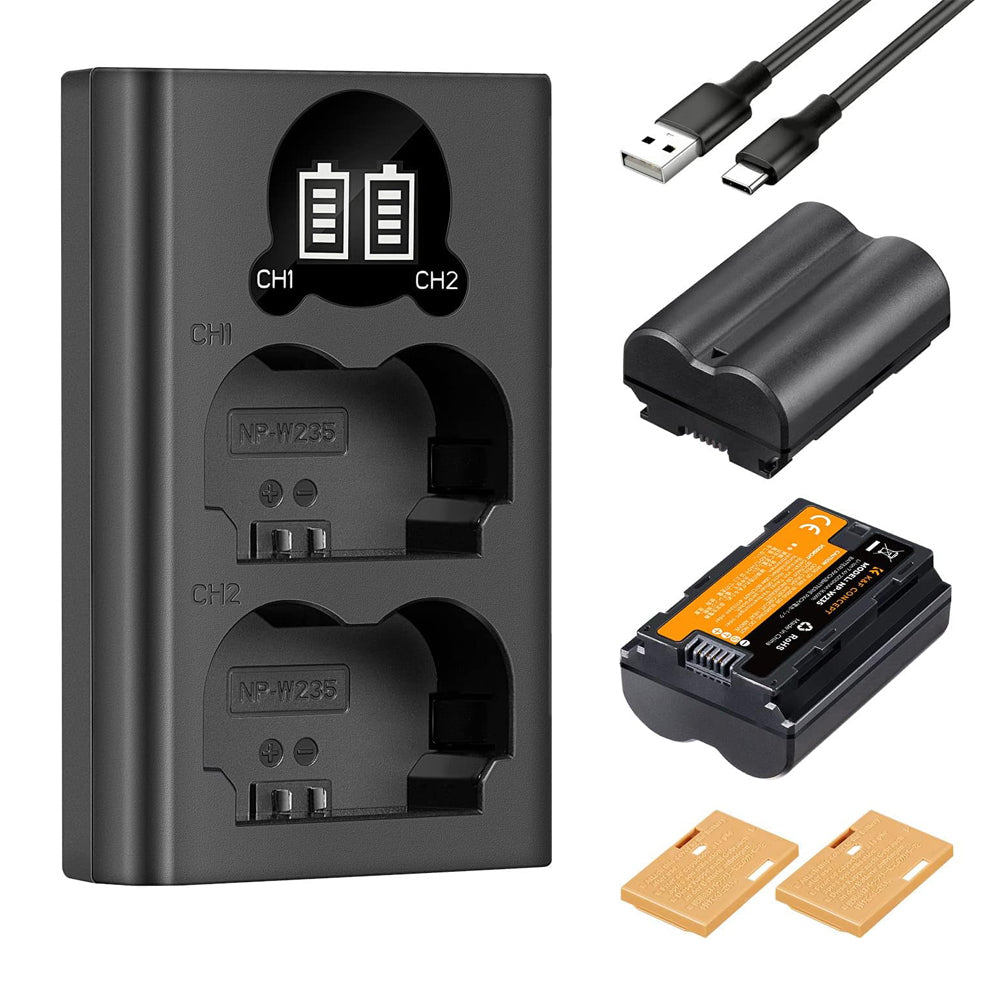 [CLEARANCE] K&F Concept NP-W235 Replacement Camera Battery 7.4V 2200mAh for Fujifilm X-T5, X-T4, GFX 100S, X-H2S, GFX 50S II, VG-XT4, etc. | KF28-0018V1