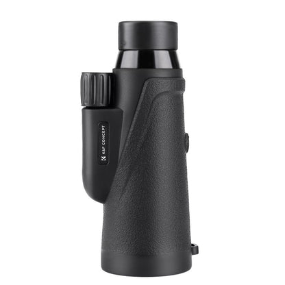 K&F Concept 8x42 HD Portable Wide Angle Waterproof Monocular Telescope with Multi-Coated BAK-4 Prism Lens, Mobile Phone Holder, Mini Tripod, Lanyard and Easy Focus for Outdoor Sports Hunting Hiking Camping Travel Photography - Black