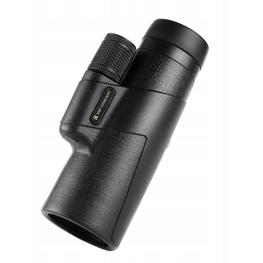 K&F Concept 10x42 Portable HD Waterproof Monocular Telescope with Fully Multi-Coated BAK-4 Prism Lens, Easy Focus and Lanyard for Outdoor Sports Hunting Hiking Camping Travel Photography - Black