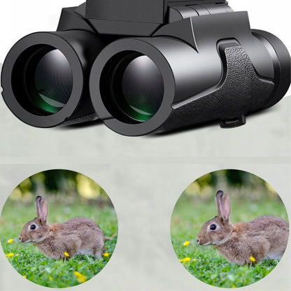 K&F Concept 8x25 Portable HD Waterproof Binoculars with Fully Multi-Coated BAK-4 Prism Lens, Multi-Layer Coating, Ultra-Far Visibility, Easy Focus, and Lanyard - Black