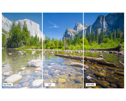 K&F Concept Nano-X Series Ultraviolet + Polarizing + Neutral Density (MCUV + CPL + ND1000) Ultra-Slim Optical Lens Filter Kit Waterproof UHD MRC 28-Layer Nano-Coated with Ring Adapter - Avalable Size